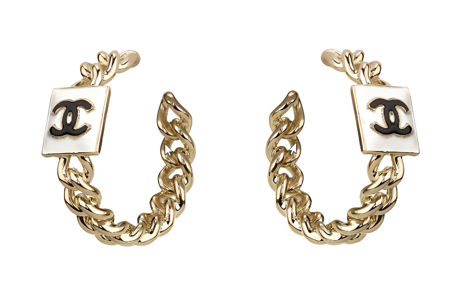 (Women) CHANEL Classic Logo Double C Metal Earrings  Gold AB8714-B08502-BI909