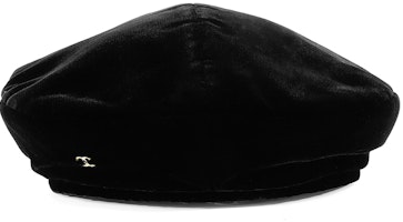 (Women) CHANEL Classic Logo Embroidered Velvet Beret Hat Women’s Black AA7719-B06167-94305 (Women) CHANEL Classic Logo Embroidered Velvet Beret Hat Women’s Black AA7719-B06167-94305