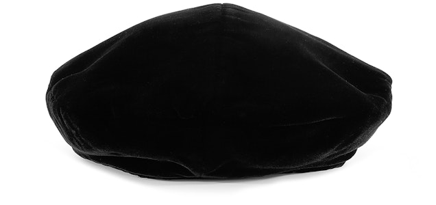 (W) 香奈儿经典Logo刺绣天鹅绒贝雷帽女性黑色 AA7719-B06167-94305 Shop (W) 香奈儿经典Logo刺绣天鹅绒贝雷帽女性黑色 AA7719-B06167-94305