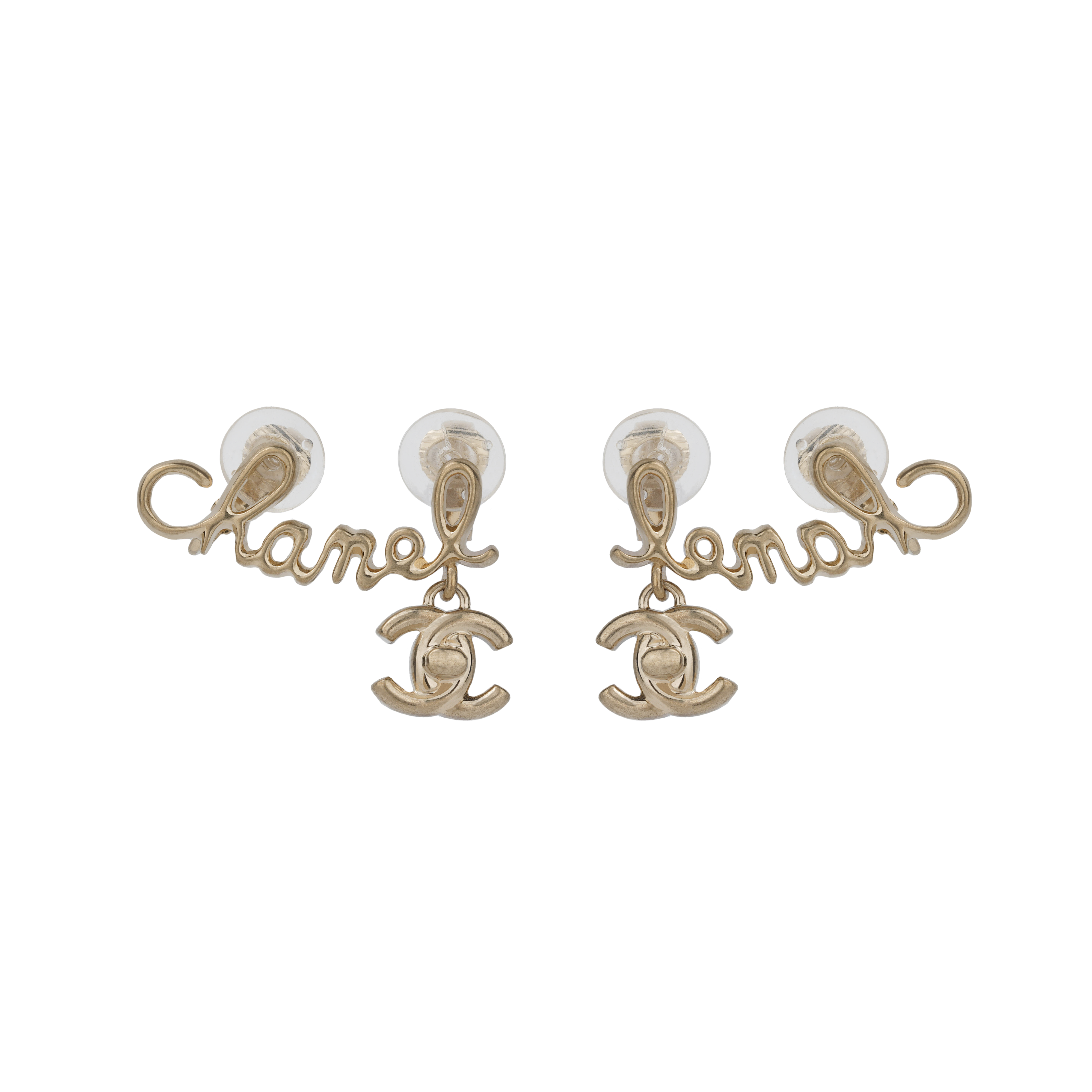 (Women) Chanel Classic Logo Metal Clip-On Earrings Gold for Women AB5849-B05183-NB602 圖 2