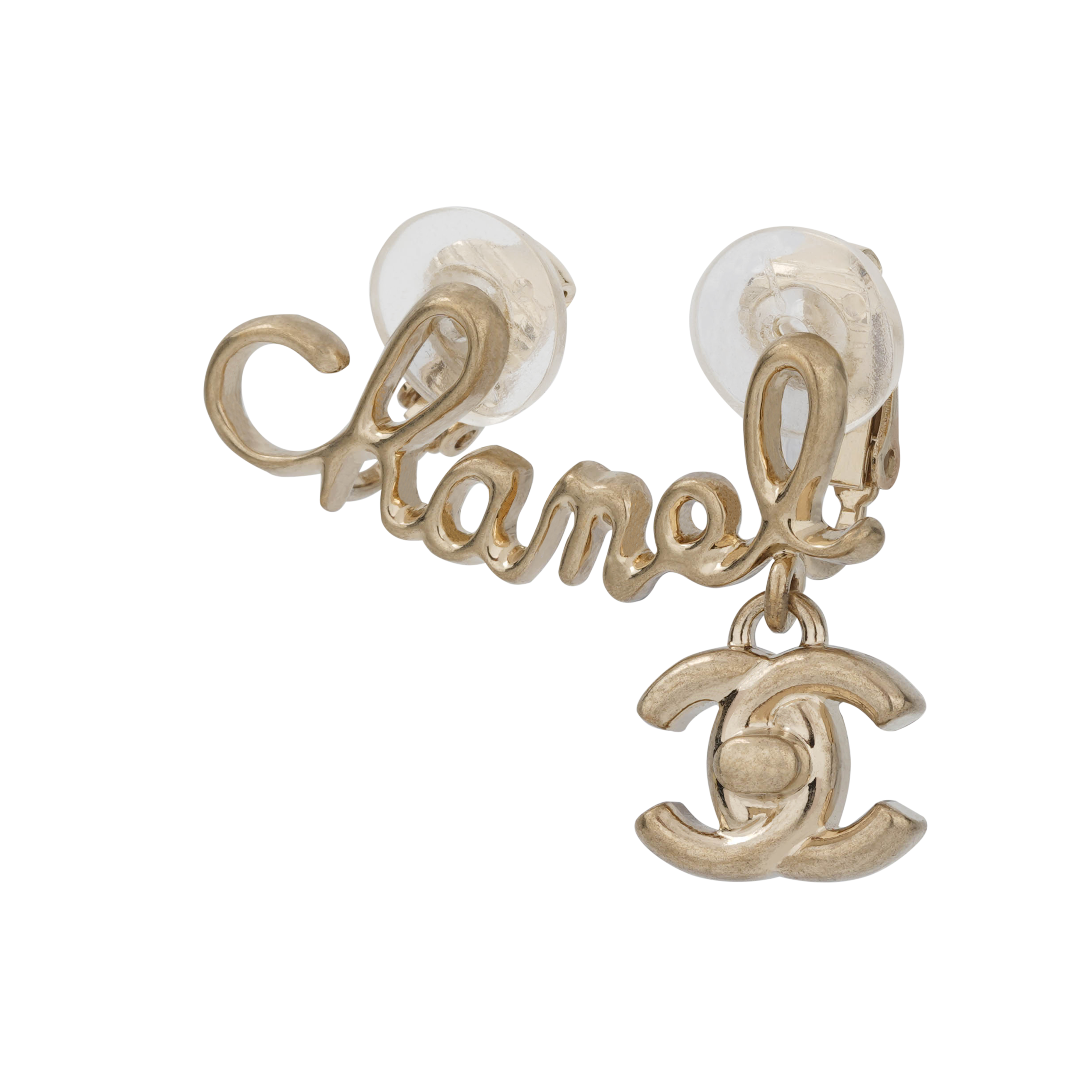 (Women) Chanel Classic Logo Metal Clip-On Earrings Gold for Women AB5849-B05183-NB602 圖 3