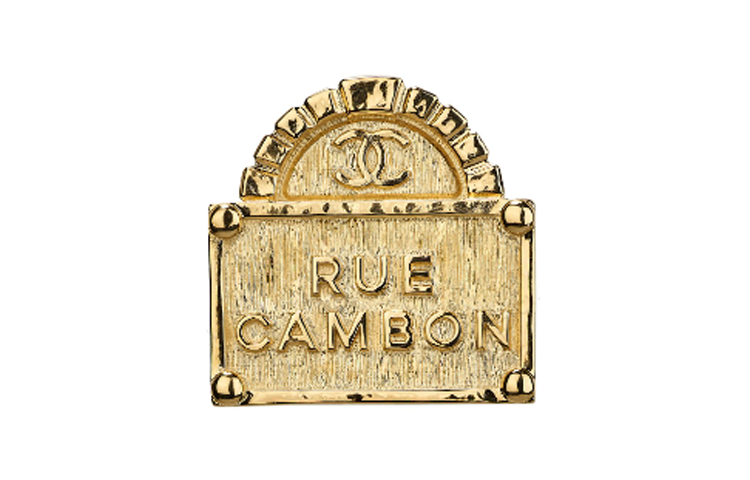 (Women) CHANEL Classic Logo Metal Frame Brooch Gold Women AB8652-B08481-NI873 圖 2