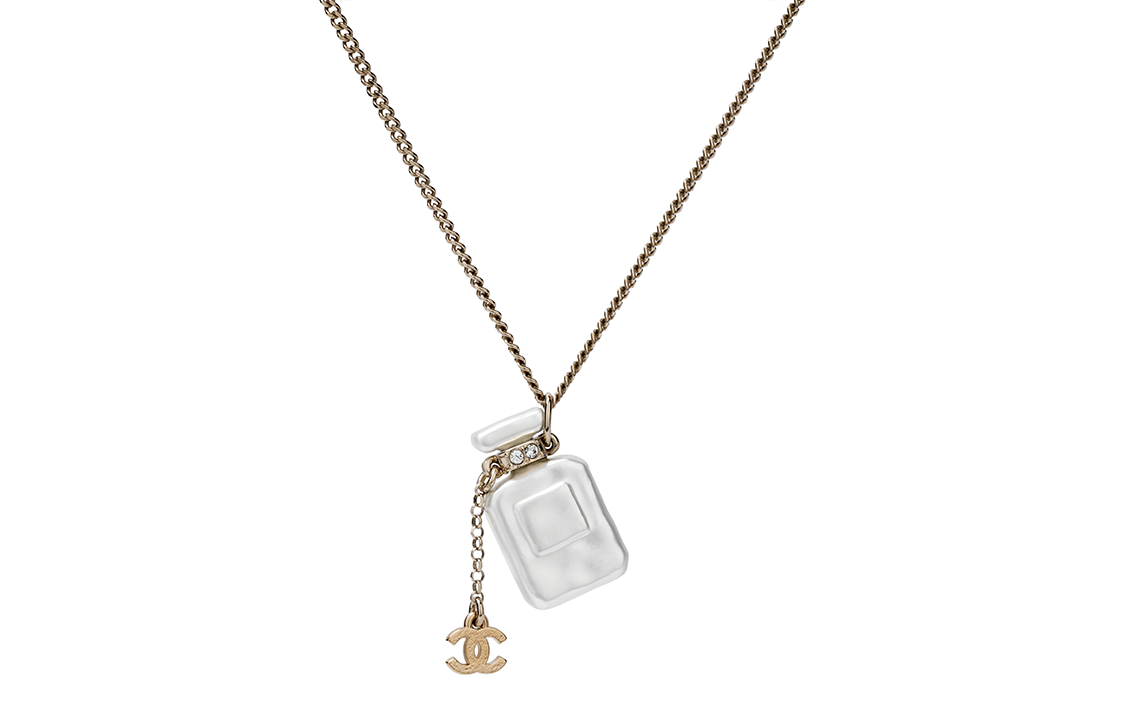 (Women) CHANEL Classic Logo Necklace with Rhinestones and Metal Engraved Numbers. AB8472-B08262-NI490 圖 4