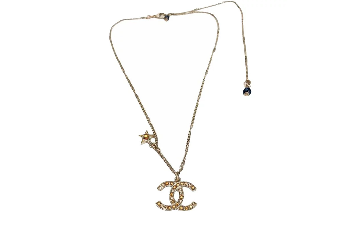(Women) CHANEL Classic Logo Pearl Star Metal Necklace for Women AB6183-B05632-NC482 圖 3