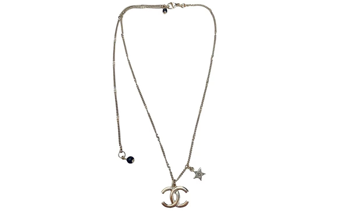 (Women) CHANEL Classic Logo Pearl Star Metal Necklace for Women AB6183-B05632-NC482 圖 4