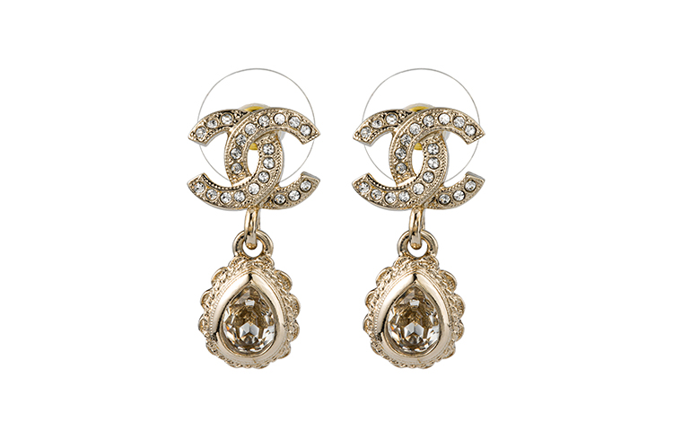 Order (Women) CHANEL Classic Teardrop Shape Double C Earrings Women Gold AB9640-B09637-NL140