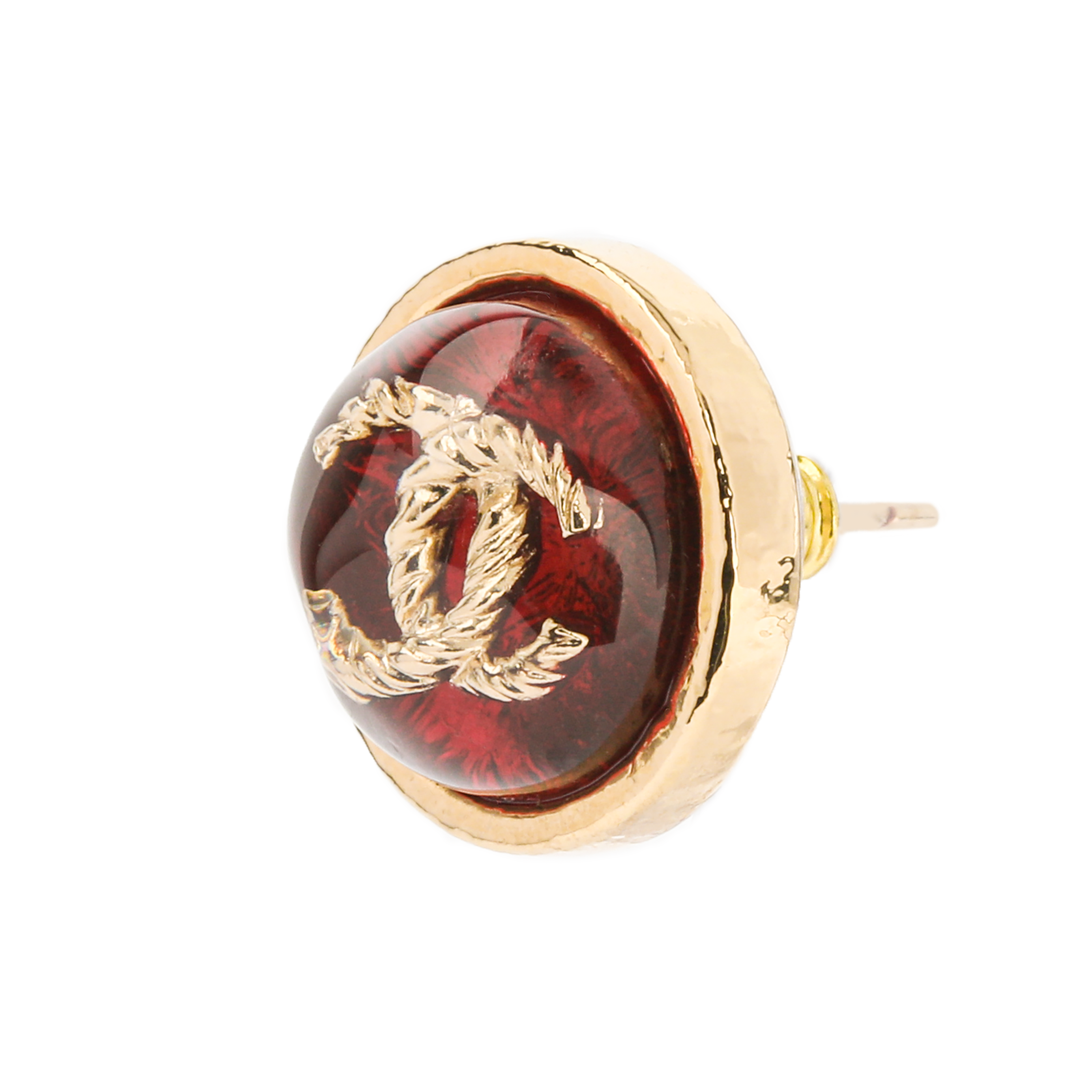 Lookbook (Women) CHANEL Classic Vintage Round Ball Double C Metal Earrings for Women. AB9029-B08626-NJ192