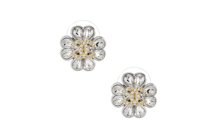 Order (W) シャネル クローバーロゴ シルバー スタッド ピアス レディース用 ABA910B10902N0032