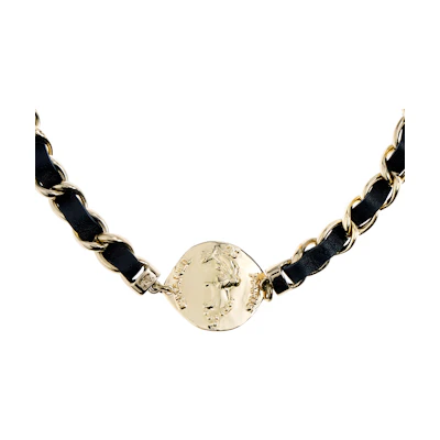 (Women) CHANEL Coco Brass Metal Necklace Gold. AB8756-B08719-NJ360