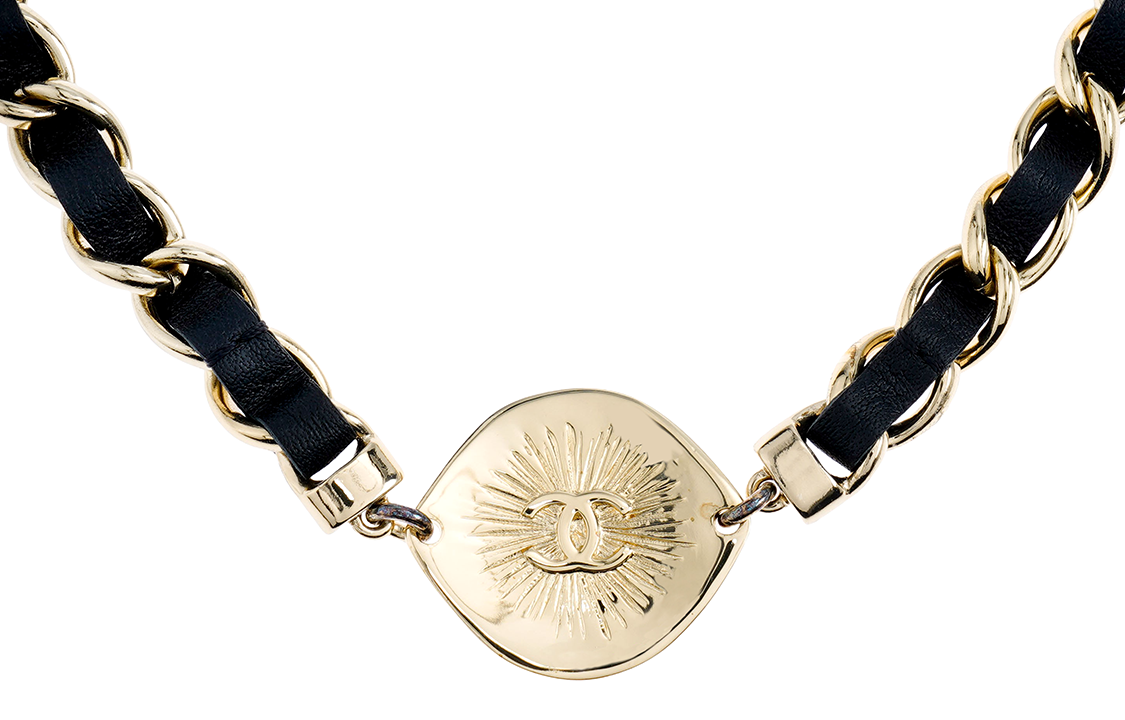 (Women) CHANEL Coco  Brass Metal Necklace Gold. AB8756-B08719-NJ360 圖 3
