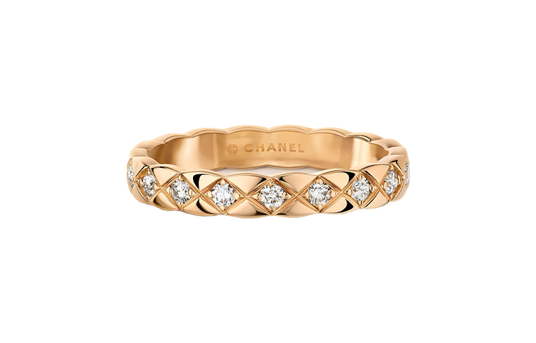 (Women) CHANEL Coco Crush 18K Gold Narrow Ring for Women in Beige Gold J11786