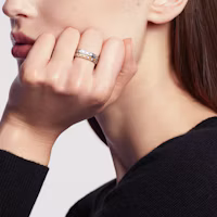Shop (Women) CHANEL Coco Crush 18K Gold Narrow Ring for Women in Beige Gold J11786