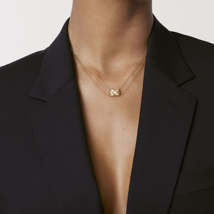 (Women) Chanel Coco Crush Quilted Necklace in Rose Gold 18k for Women J11359 圖 4