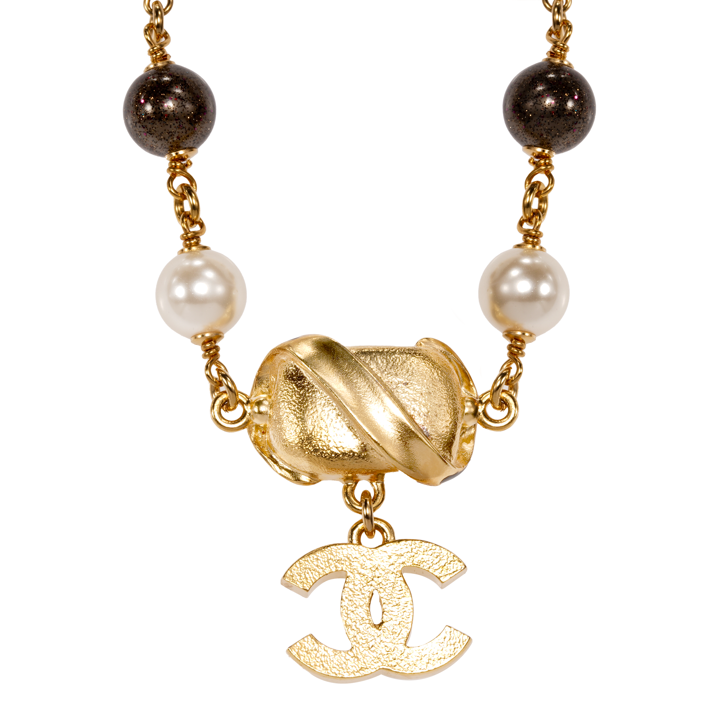 (Women) CHANEL Coco Letter Logo Pearl Metal Necklace Multi-Color  Accessory AB8902-B08679-NJ324 圖 3