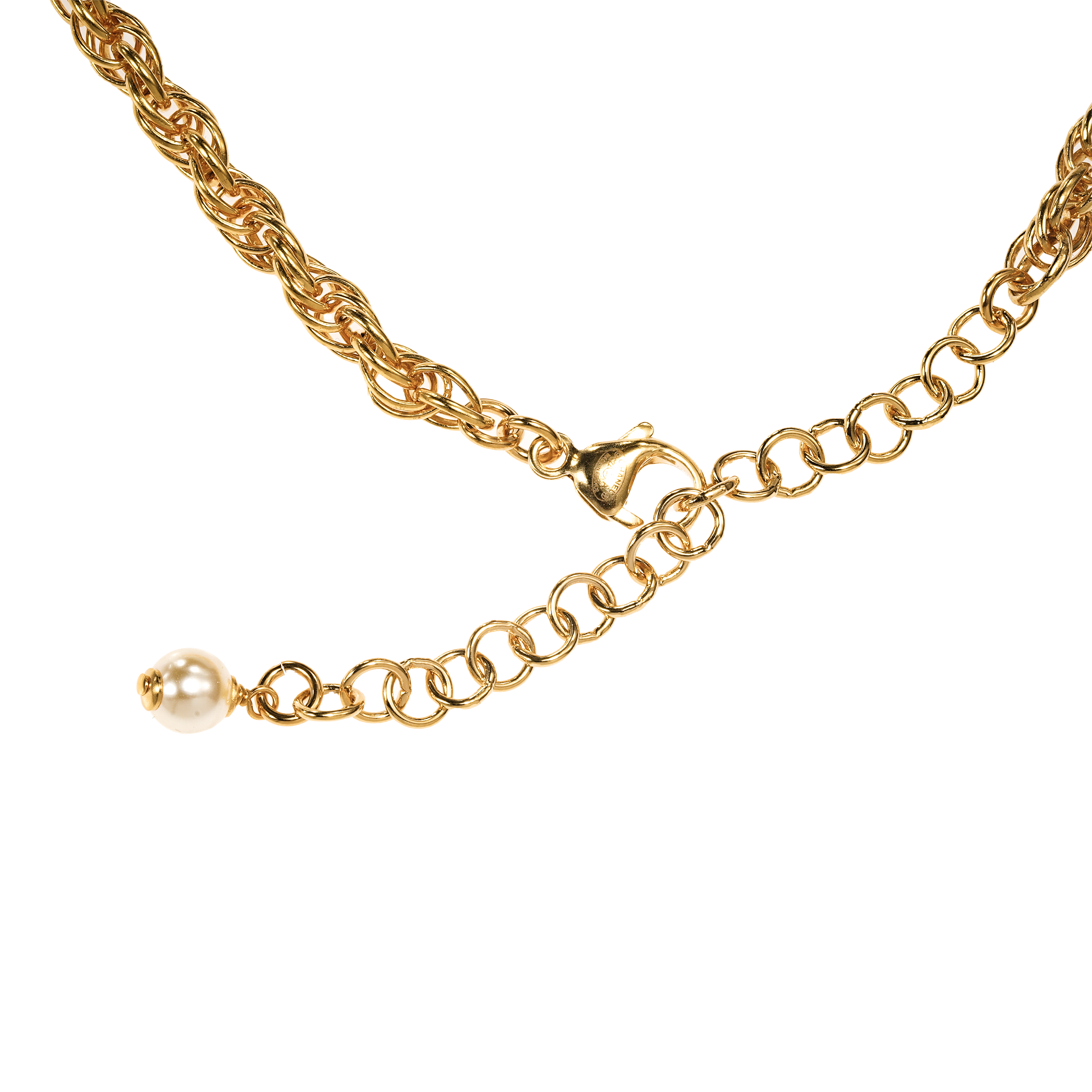 (Women) CHANEL Coco Letter Logo Pearl Metal Necklace Multi-Color  Accessory AB8902-B08679-NJ324 圖 4