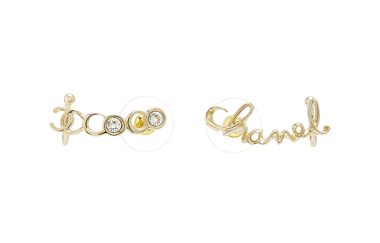 (Women) CHANEL Coco Letter Stud Earrings  Gold 22P AB7658-B07768-NH126 圖 2
