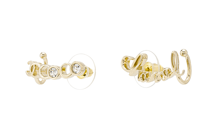 (Women) CHANEL Coco Letter Stud Earrings  Gold 22P AB7658-B07768-NH126 圖 3