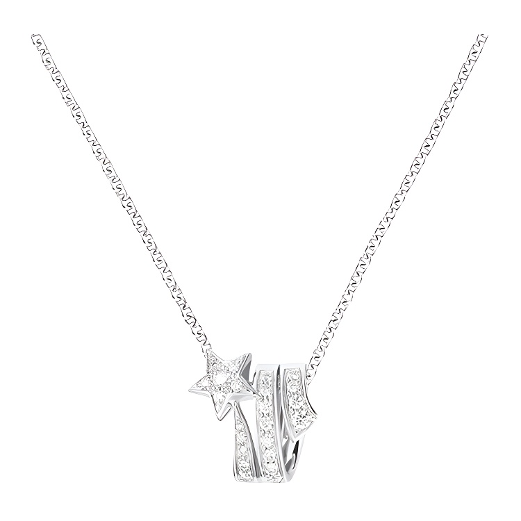 (Women) CHANEL Comet 18K White Gold Diamond Necklace for Women J10813