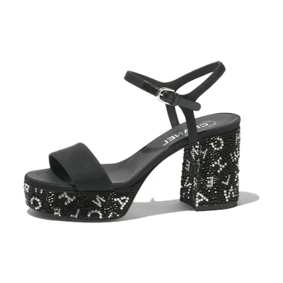 (W) Chanel CMFTable Minimalist Slide Sandals 'Logo Black'