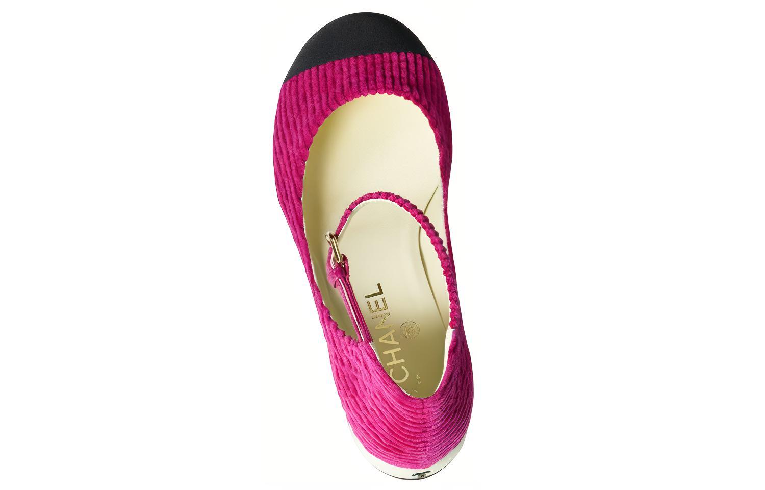 Lookbook (W) Chanel Velours Côtelé Rose Pêche ''Fashion Mary Jane'' G39281-Y56052-K4923