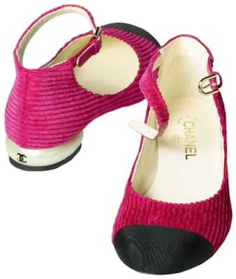 (W) Chanel Velours Côtelé Rose Pêche ''Fashion Mary Jane'' G39281-Y56052-K4923 Shop (W) Chanel Velours Côtelé Rose Pêche ''Fashion Mary Jane'' G39281-Y56052-K4923