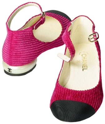(Women) Chanel Corduroy Flat Peach Pink 'Fashion Mary Jane' G39281-Y56052-K4923 Shop (Women) Chanel Corduroy Flat Peach Pink 'Fashion Mary Jane' G39281-Y56052-K4923