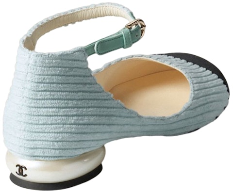 (Women) Chanel Corduroy Mary Jane 'Light Blue' G39281-Y56053-K4925 Shop (Women) Chanel Corduroy Mary Jane 'Light Blue' G39281-Y56053-K4925