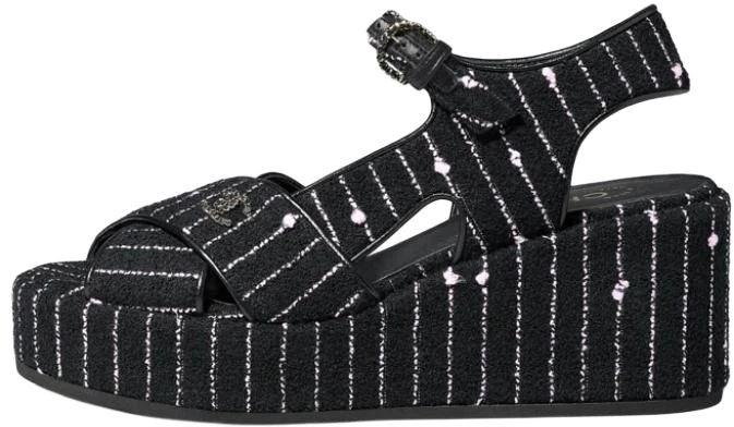women-chanel-cotton-canvas-fantasy-tweed-logo-fashion-sandals-7cm-black-g39918-x56948-k5784