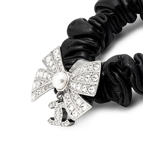 Shop (W) 샤넬 크리스탈 보우 메탈릭 헤어밴드 여자용. AB8025-B07856-NH456