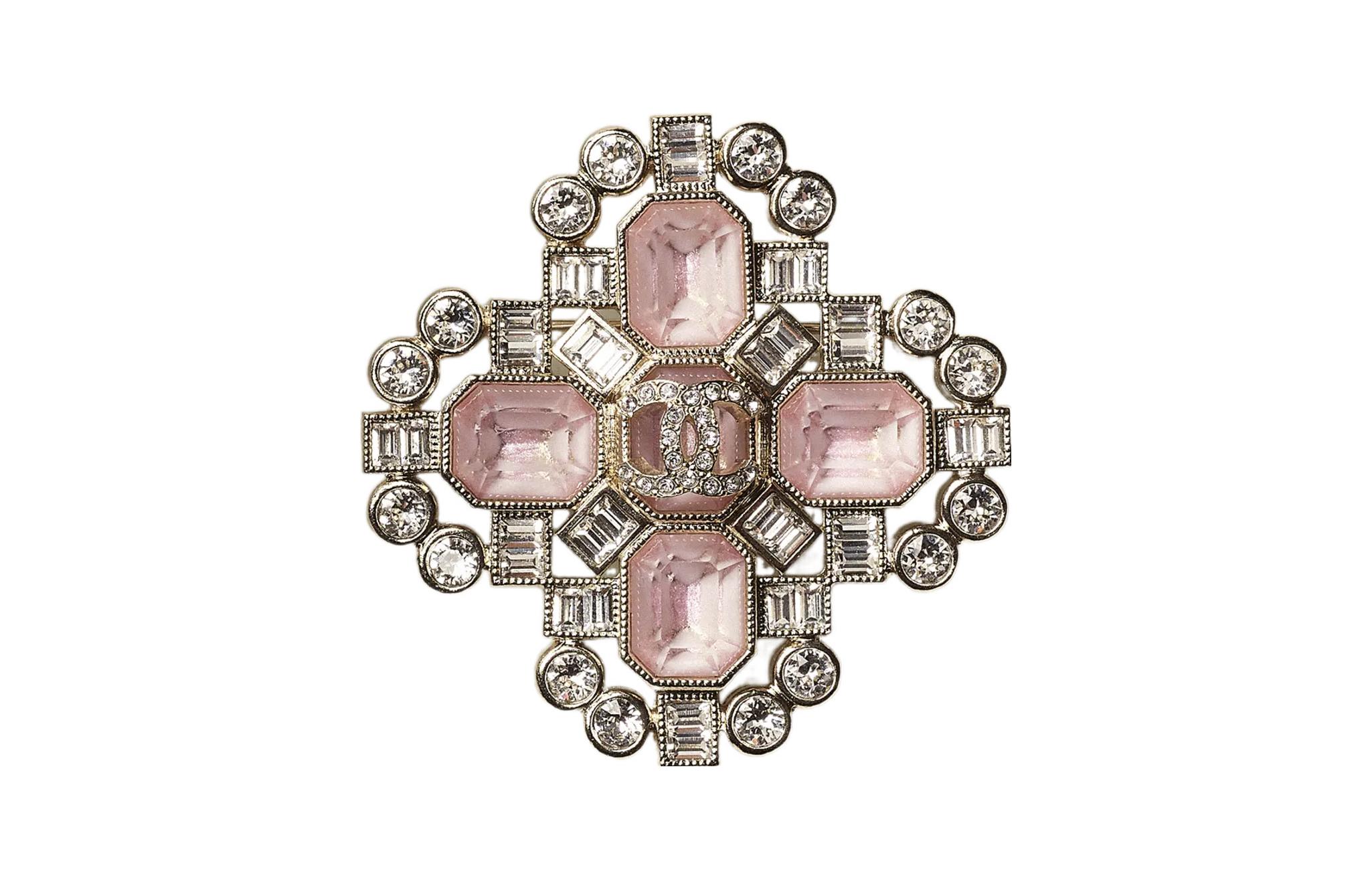 (Women) CHANEL Crystal Brooch for Women - Pink. AB9342-B09078-NK202 圖 2
