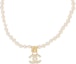 Buy (Women) CHANEL Crystal Letter Pendant Gold Metal Necklace for Women. AB6630B06108ND176