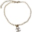 Order (Women) CHANEL Crystal Letter Pendant Gold Metal Necklace for Women. AB6630B06108ND176