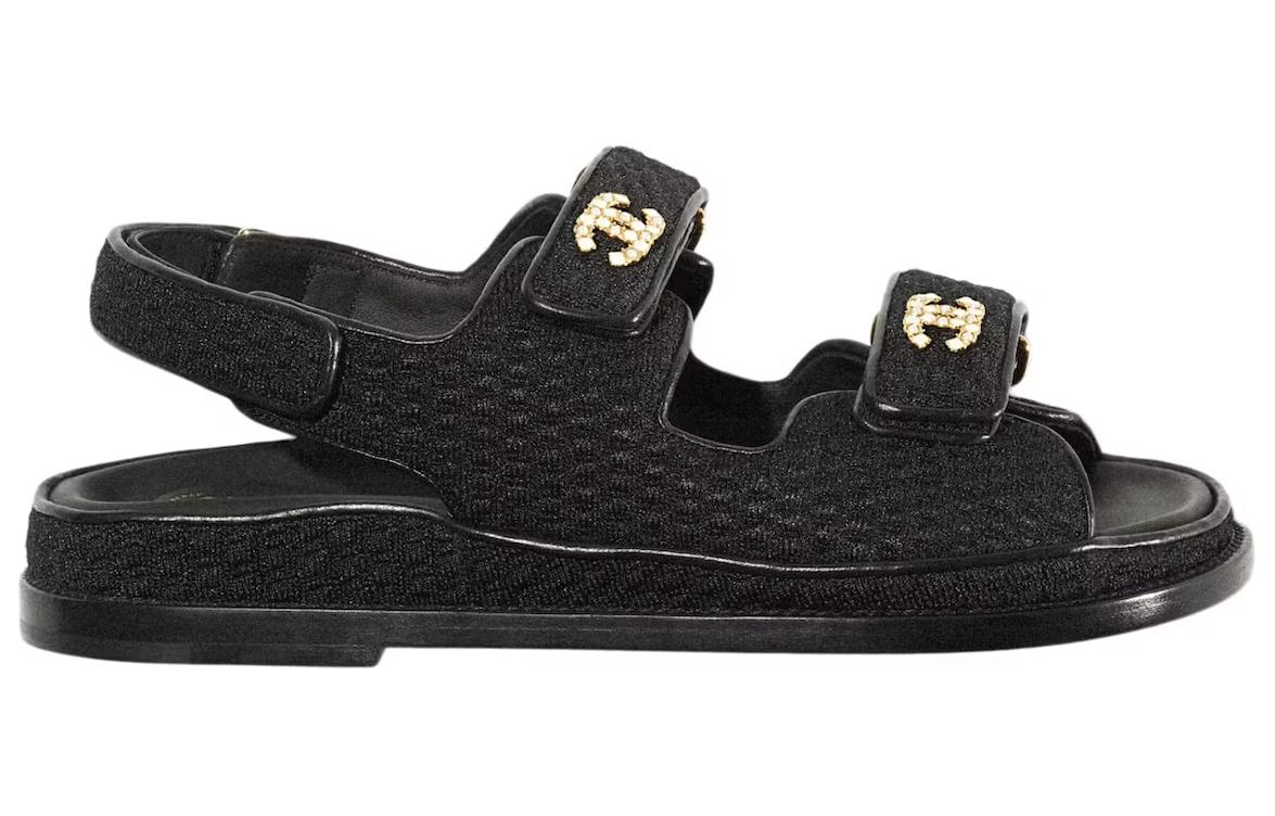Order (W) Chanel Sandal Ayah Rajut Hitam G35927-X56555-94305