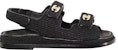 (W) Sandal Chanel Knit Hitam Lelaki G35927-X56555-94305