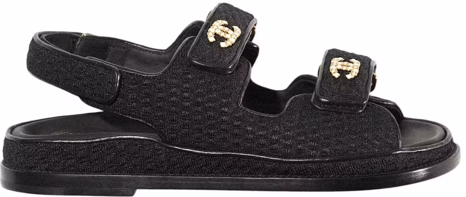 (W) 샤넬 데드 샌들 블랙 니트 (Chanel Dad Sandal Black Knit) G35927-X56555-94305 Order (W) 샤넬 데드 샌들 블랙 니트 (Chanel Dad Sandal Black Knit) G35927-X56555-94305