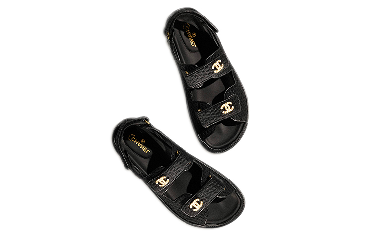 Lookbook (W) Chanel Sandal Ayah Rajut Hitam G35927-X56555-94305