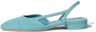 Buy (W) Chanel Denim Slingback Flats ''Spitse Neus Blauw'' G31319-X56190-0K810