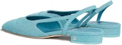 Purchase (W) Kasut Rata Chanel Denim Slingback 'Hujung Runcing Biru' G31319-X56190-0K810