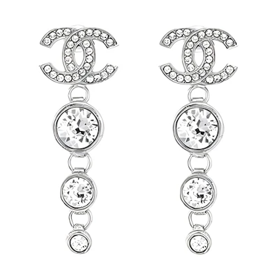 (Women) CHANEL Double-C Pendant Metal Earrings SS23 Collection. ABA969-B10756-NN587