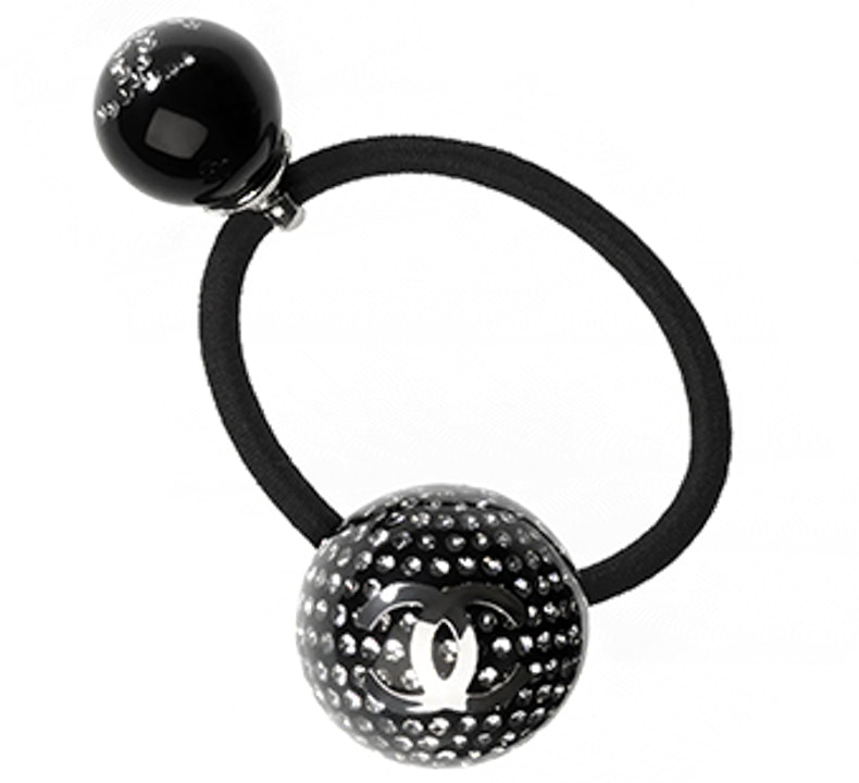 women-chanel-double-ball-rhinestone-elastic-hair-tie-for-women-black-ab-7383-b07014-nf-766