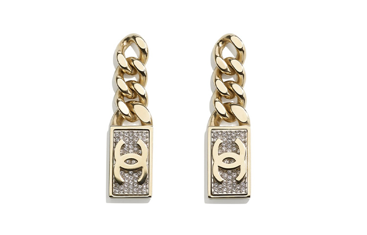 (Women) CHANEL Double C Chain Earrings Women Gold AB5611-B02818-N6656 圖 2