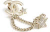 Lookbook (Women) CHANEL Double C Crystal Star Tassel Brooch for Women - Gold. ABB532-B14060-NR341