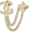 Details for (Women) CHANEL Double C Crystal Star Tassel Brooch for Women - Gold. ABB532-B14060-NR341