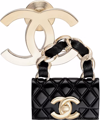 (W) CHANEL 雙C優雅時尚胸針 女士 - 金/黑色 ABA012-B09999-NL990 Buy (W) CHANEL 雙C優雅時尚胸針 女士 - 金/黑色 ABA012-B09999-NL990