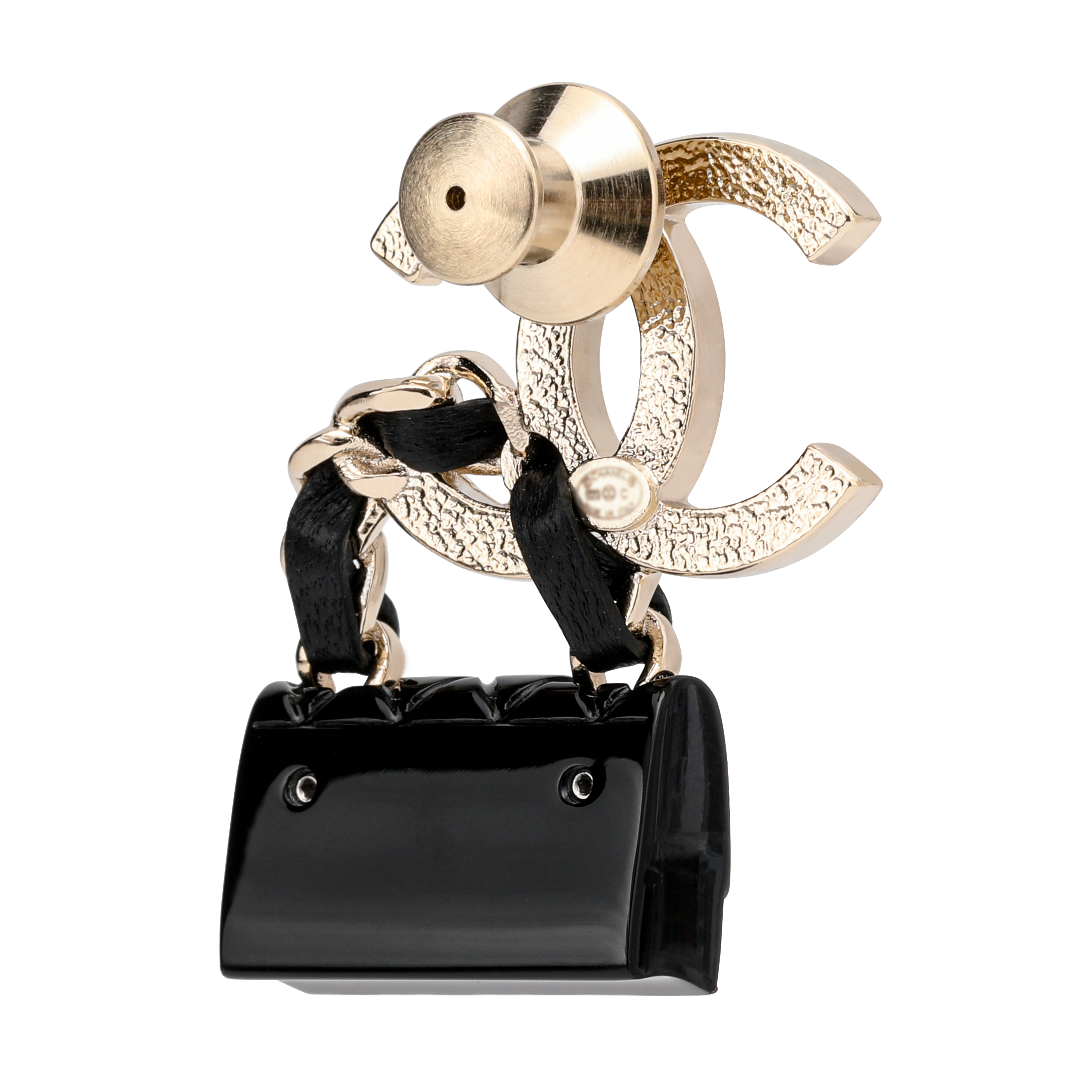 Lookbook (W) CHANEL 雙C優雅時尚胸針 女士 - 金/黑色 ABA012-B09999-NL990