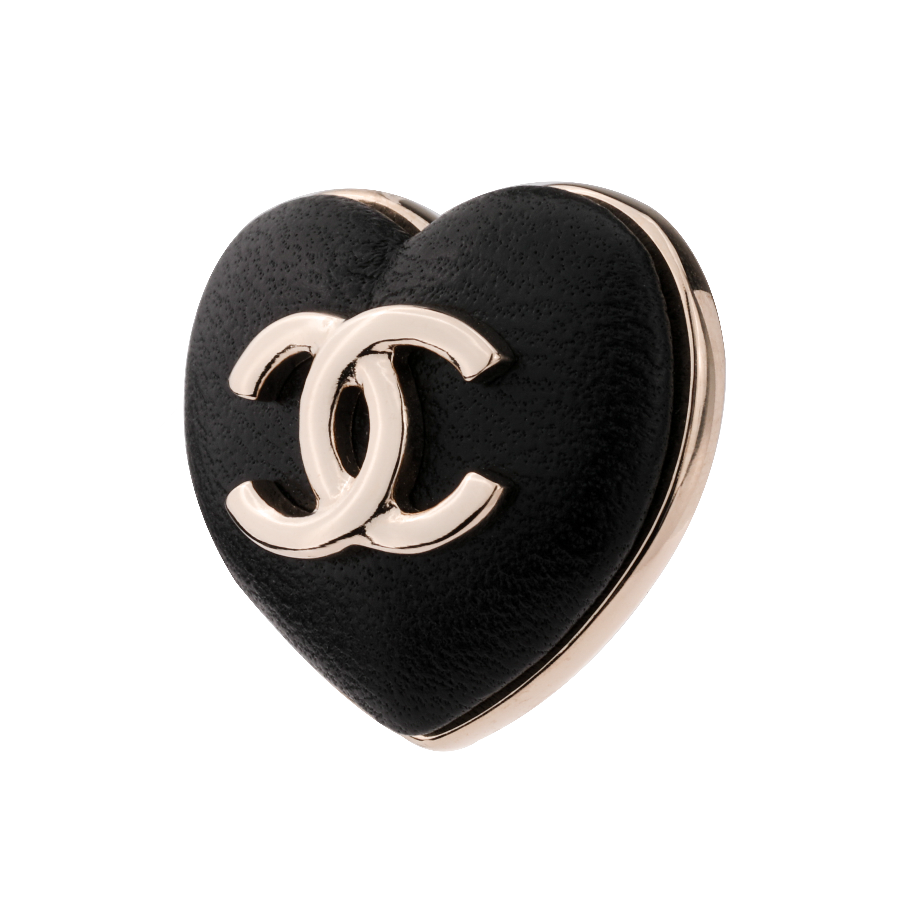(Women) CHANEL Double C Heart Metal Earrings  Black AB9479-B09327-NK603 圖 3