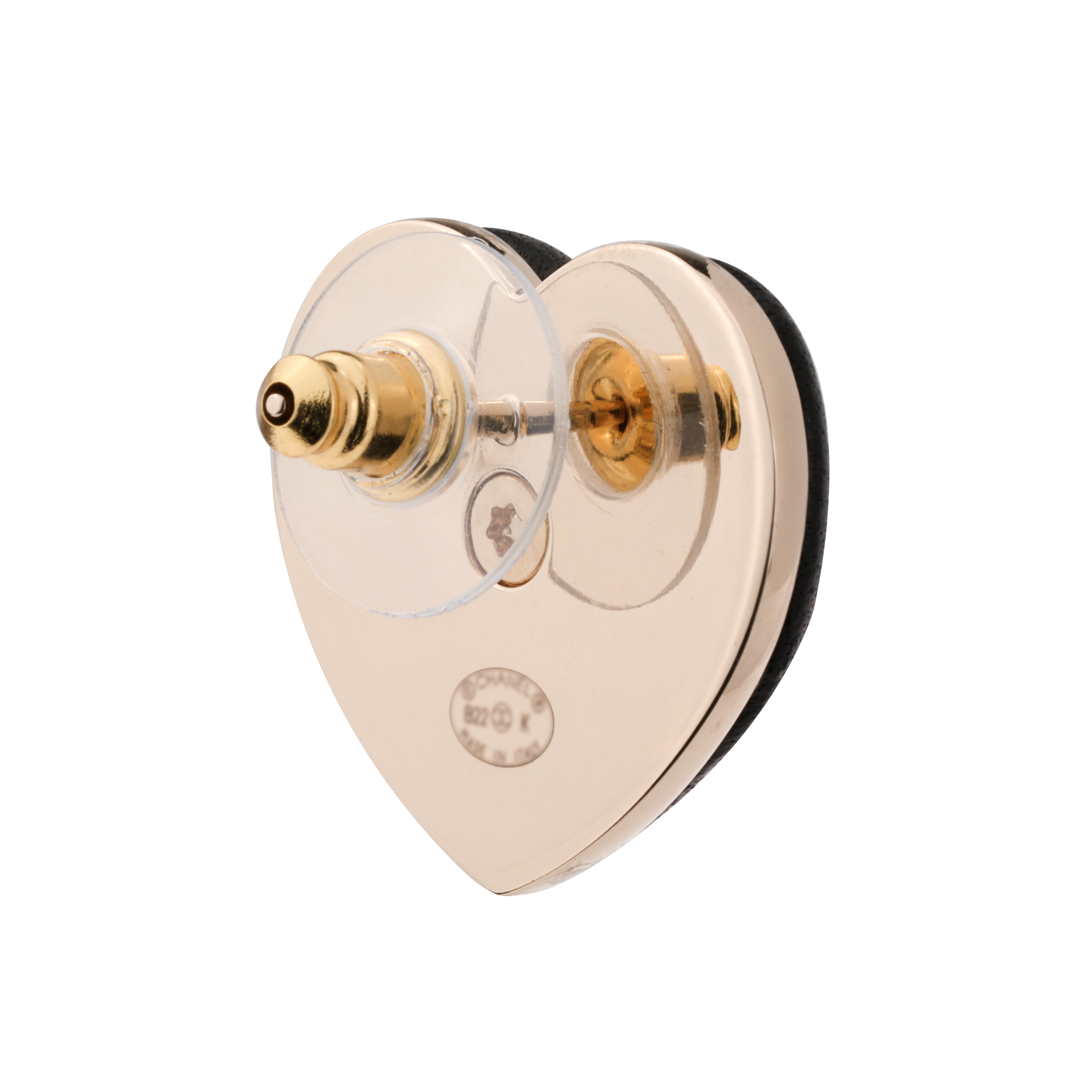 (Women) CHANEL Double C Heart Metal Earrings  Black AB9479-B09327-NK603 圖 4