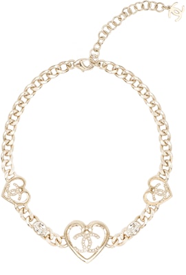 (Women) CHANEL Double C Heart Pearl Adjustable Metal Necklace for Women. ABA081-B10034-NM079 Order (Women) CHANEL Double C Heart Pearl Adjustable Metal Necklace for Women. ABA081-B10034-NM079