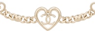 Lookbook (Women) CHANEL Double C Heart Pearl Adjustable Metal Necklace for Women. ABA081-B10034-NM079