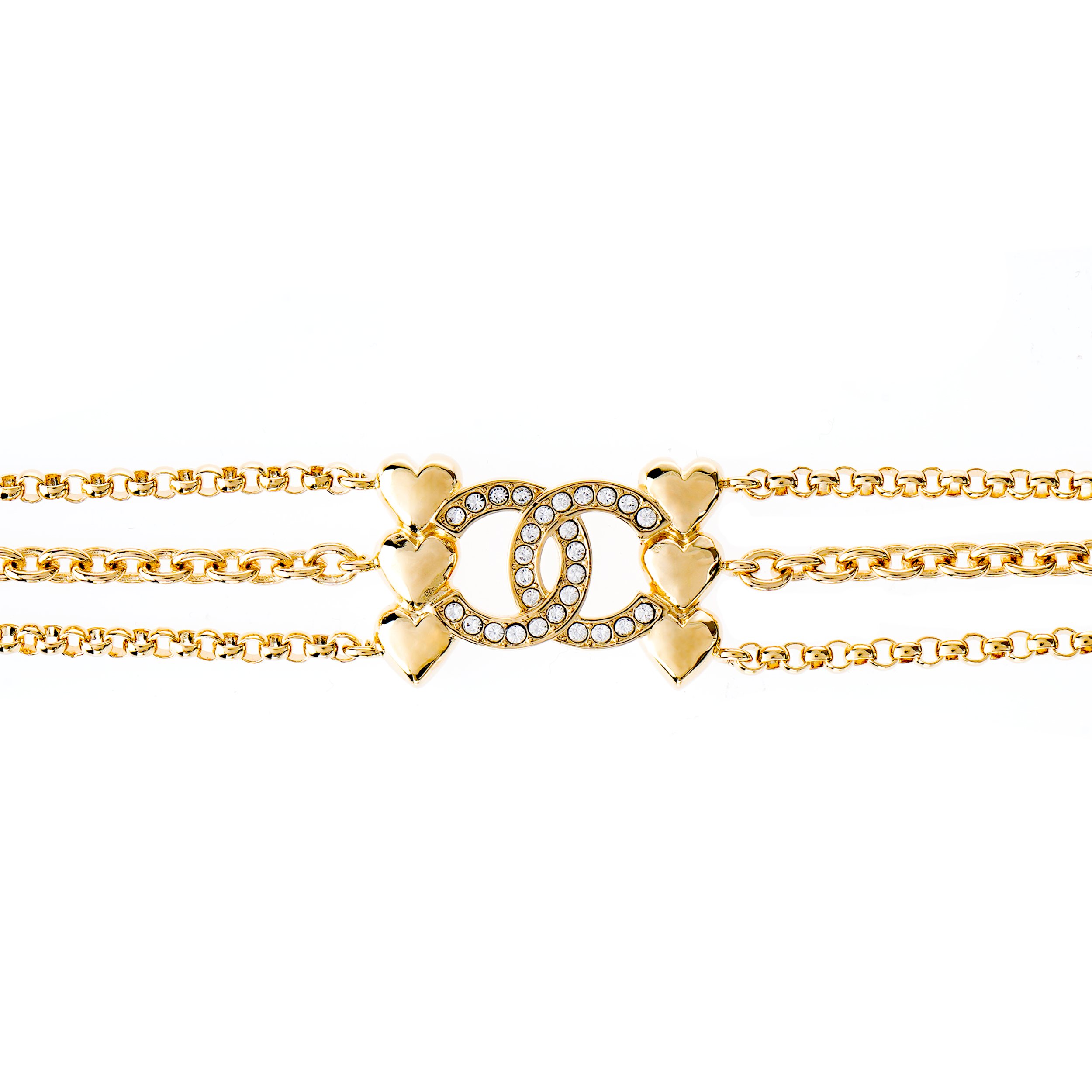 Shop (W) Collar con Colgante Corazón Chanel Doble C Oro para Mujer Diseño Elegante. ABA260-B10486-NN007